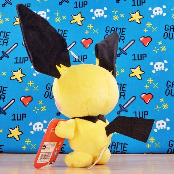Jazwares Pokemon PICHU 9" 2022 UltraSoft Genuine Nintendo Official Plush - Picture 5 of 11